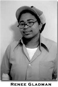 black and white photo of Renee Gladman