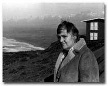 black and white photograph of Etel Adnan