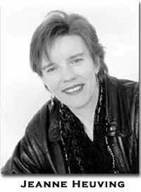 black and white photo of Heuving smiling