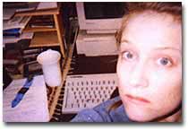 photograph of Kristin Prevalet's face