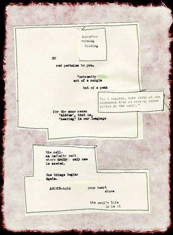 Bervin's Stiched Poem