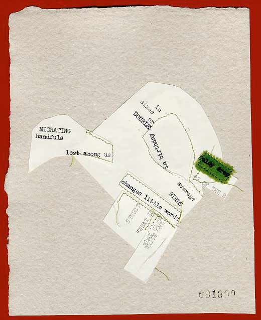 photo of a stitched poem